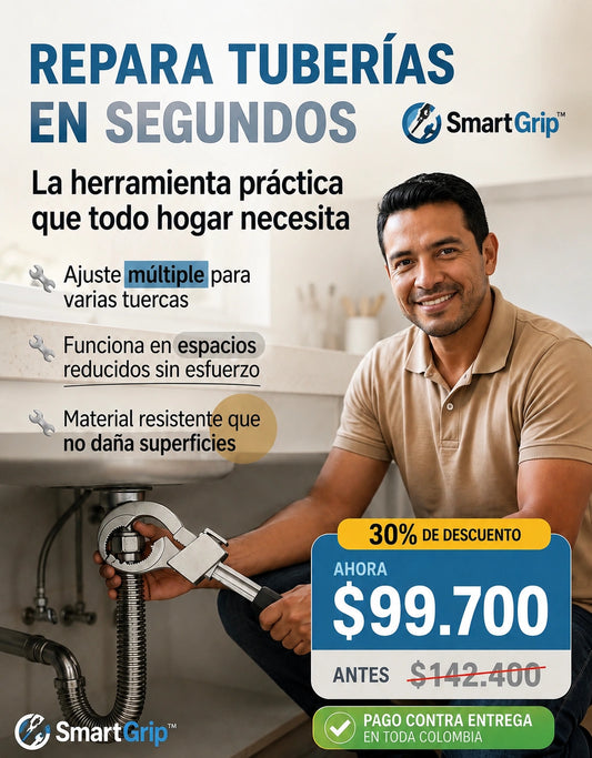Llave Multifuncional Desagües Plomería SmartGrip™