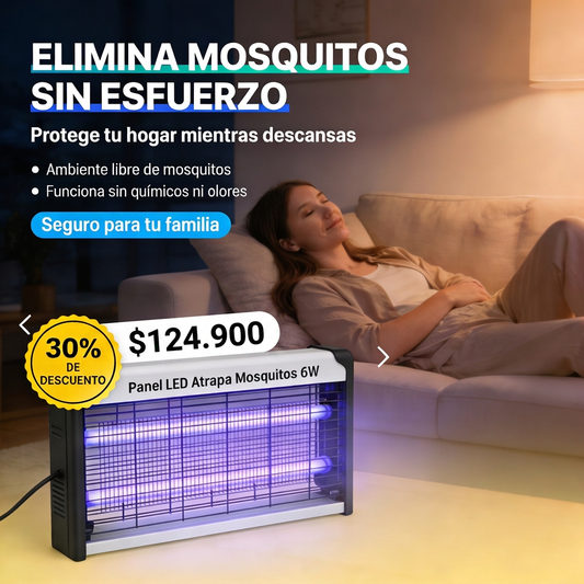 PANEL LED ATRAPA MOSQUITOS 6W SilentTrap™
